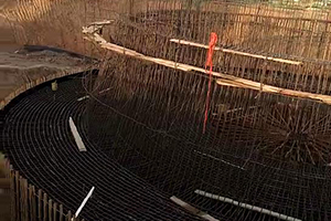 青岛砼烟囱新建施工现场
