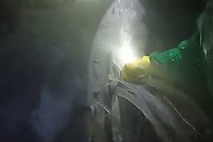 青岛消防水池堵漏现场